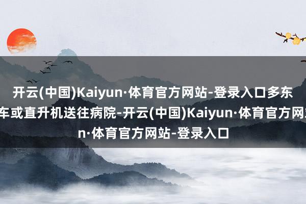 开云(中国)Kaiyun·体育官方网站-登录入口多东谈主被救护车或直升机送往病院-开云(中国)Kaiyun·体育官方网站-登录入口