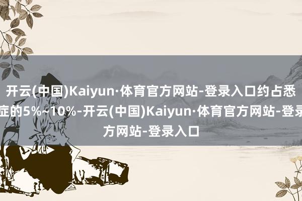 开云(中国)Kaiyun·体育官方网站-登录入口约占悉数癌症的5%~10%-开云(中国)Kaiyun·体育官方网站-登录入口