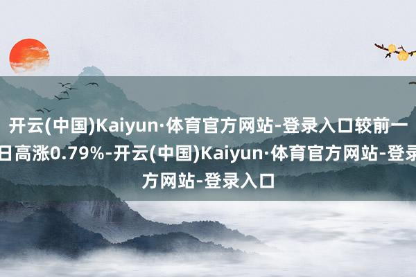 开云(中国)Kaiyun·体育官方网站-登录入口较前一来回日高涨0.79%-开云(中国)Kaiyun·体育官方网站-登录入口