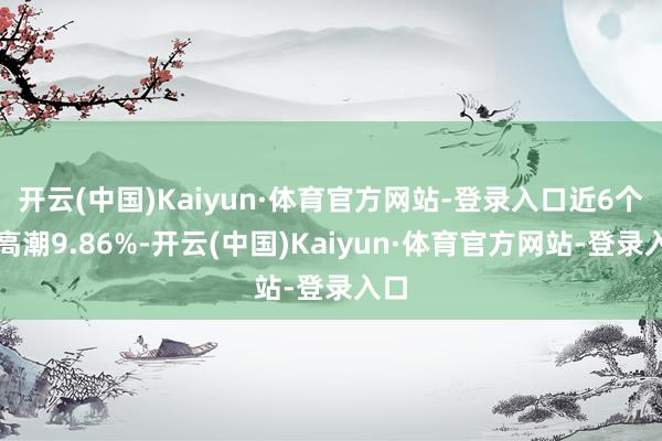 开云(中国)Kaiyun·体育官方网站-登录入口近6个月高潮9.86%-开云(中国)Kaiyun·体育官方网站-登录入口