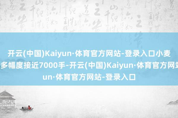 开云(中国)Kaiyun·体育官方网站-登录入口小麦净空头的加多幅度接近7000手-开云(中国)Kaiyun·体育官方网站-登录入口