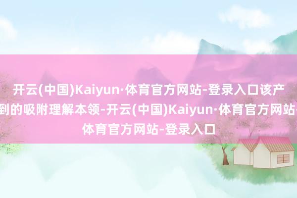 开云(中国)Kaiyun·体育官方网站-登录入口该产品摄取独到的吸附理解本领-开云(中国)Kaiyun·体育官方网站-登录入口
