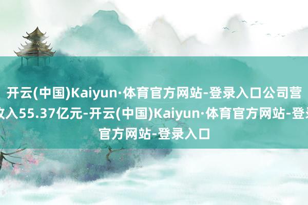 开云(中国)Kaiyun·体育官方网站-登录入口公司营业总收入55.37亿元-开云(中国)Kaiyun·体育官方网站-登录入口