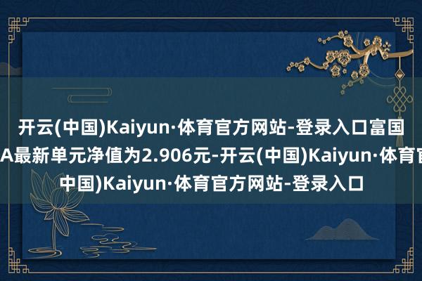 开云(中国)Kaiyun·体育官方网站-登录入口富国医疗保健行业搀杂A最新单元净值为2.906元-开云(中国)Kaiyun·体育官方网站-登录入口