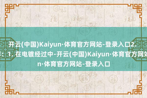 开云(中国)Kaiyun·体育官方网站-登录入口2. 电镀与电解：1. 在电镀经过中-开云(中国)Kaiyun·体育官方网站-登录入口